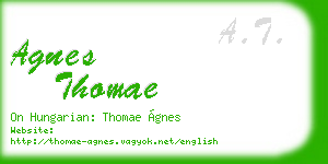 agnes thomae business card